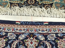 ペルシャ絨毯（イスファハン産地、シルク・ウール）